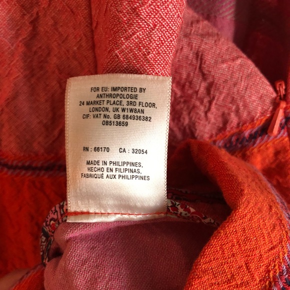 Anthropologie HD In Paris Cotton Sorbet Stripe Cutout Shift Dress, Size 2P - Picture 11 of 12